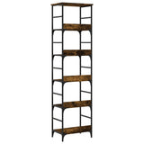 Bookshelf Smoked Oak 50x33x188.5 cm Engineered Wood 835281