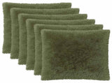 Cushion Cover 6 pcs HEERLEN Green 80 x 80 cm PV Fleece 913728