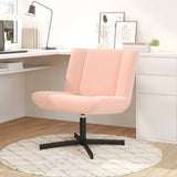 Swivel Chair Pink 63 x 75 x 76 cm Sheepskin 42007336