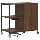 Cabinet with Charging Station Brown Oak 76 x 41 x 72 cm 859839