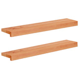 Window Sills 2 pcs Varnished 80x 15 x 2 cm Solid Beech Wood 42048208