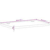 Desk Top 100x50x4 cm Solid Wood Beech 356089