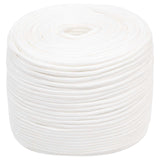 Multipurpose Utility Rope 10 mm 100 m White PP 645 kg Max Load 3472815