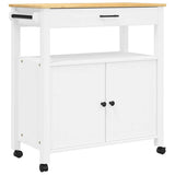 Kitchen Trolley MONZA 84x40x88.5 cm Solid Wood Pine 376108