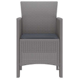 Garden Chair 4 pcs Light Grey 53 x 49 x 85 cm Polypropylene 847486