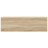 Bathroom Wall Cabinet Sonoma Oak 100x25x30 cm Engineered Wood 860096