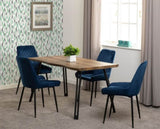 ZNTS Quebec Wave Edge Dining Set with Avery Chairs 400-401-241