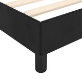 Bed Frame without Mattress Black 120x190 cm Small Double Velvet 379504
