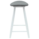 Dining Chairs 2 pcs White 46 x 37 x 63 cm Solid Rubber Wood 42020460