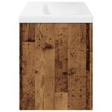 Bathroom Sink Cabinet with Built-in Basin Old Wood 3328585