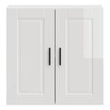 Kitchen Wall Cabinet Porto High Gloss White Engineered Wood 854059