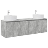 Bathroom Cabinet Set 3 pcs Concrete Grey 49.5 x 44.5 x 65 cm 3405670