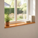 Window Sills 2 pcs Light Brown 140 x 30 x 2 cm Solid Beech Wood 42048197