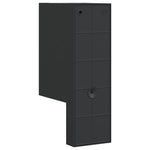 ZNTS Outdoor Wall Lights with Sensors 2pcs Black Die-cast Aluminium 4006309