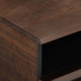 Coffee Table Brown 80x55x40 cm Solid Wood Mango 377502