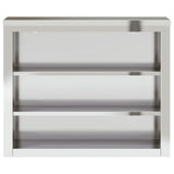 Kitchen Wall Cabinet with Shelves Stainless Steel 376446