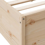 Bookcase Bed without Mattress 90x200cm Solid Wood Pine 3324469