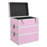 Make-up Case 37x24x40 cm Pink Aluminium 91841