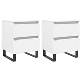 Bedside Cabinets 2 pcs White 40x35x50 cm Engineered Wood 826893