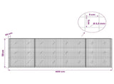 Gabion with 3.5 mm Wire and 5x5 cm Mesh 400x20x150 cm 3462170