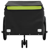 Bike Trailer Black and Green 45 kg Iron 94116