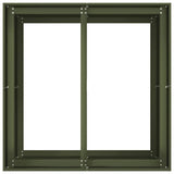 Planter Olive Green 80x80x80 cm Steel 860783