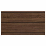 ZNTS TV Cabinet Brown Oak 100x35x54 cm Engineered Wood 861811