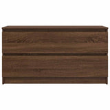 ZNTS TV Cabinet Brown Oak 100x35x54 cm Engineered Wood 861811