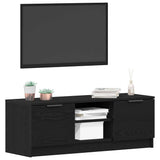 TV Cabinet Black Oak 102 x 32 x35.5 cm Engineered Wood 862747