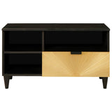 TV Cabinet Black and Gold 80 x 33 x 46 cm Engineered wood 4017845
