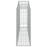 Arched Gabion Baskets 25 pcs 200x30x80/100 cm Galvanised Iron 3145425