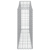 Arched Gabion Baskets 11 pcs 200x30x80/100 cm Galvanised Iron 3145418