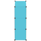 Cube Storage Cabinet for Kids with 8 Cubes Blue PP 340583