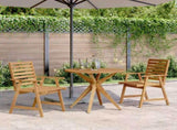 3 Piece Garden Dining Set Solid Wood Acacia 3283564