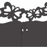 Lawn Edgings 10 pcs Black 103 x 0.05 x 22 cm Steel 874807