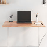 Table Top Light Brown 80x60x2 cm Solid Wood Oak Live Edge 363944