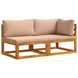 Sectional Corner Sofa with Cushions Natural 42028334