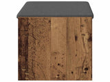 Hall Bench Old Wood 83 x 38 x 45 cm Engineered Wood and Fabric 891582