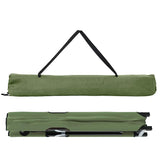 Folding Camping Bed Green 206 x 76 x 74 cm Oxford and Steel 42003166