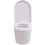 Wall Hung Toilet with Concealed Cistern Ceramic White 274669