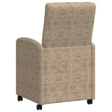 Dining Chairs with Wheels 2 pcs Light grey 57 x 67 x 98 cm 42017897