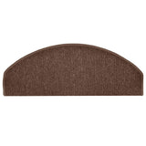 Stair Mats 30 pcs 65x24x4 cm Brown Half Round Large 3365760