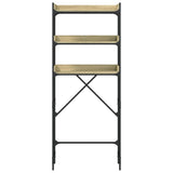 Washing Machine Shelf Sonoma Oak 67x25x163 cm Engineered Wood 838979