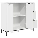 Sideboard with Drawer White 89.5 x 33 x 82 cm Engineered Wood 883454