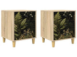 Bedside Cabinet RHENEN 2 pcs Sonoma Oak 36 x 33 x 60 cm 8007270
