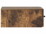 Wall-Mounted Bedside Cabinet 2 pcs Smoked Oak 34.5 x 33 x 20 cm 898606