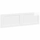 Wall-Mounted Headboard UTRECHT High Gloss White Engineered Wood 897819