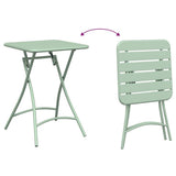 Bistro Set 3 pcs Green Steel 42002952
