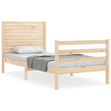 Bed Frame without Mattress Small Single Solid Wood 3194986