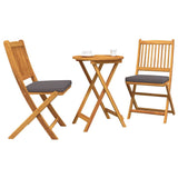 Garden Bistro Set 3 pcs Brown Solid acacia wood 42000949